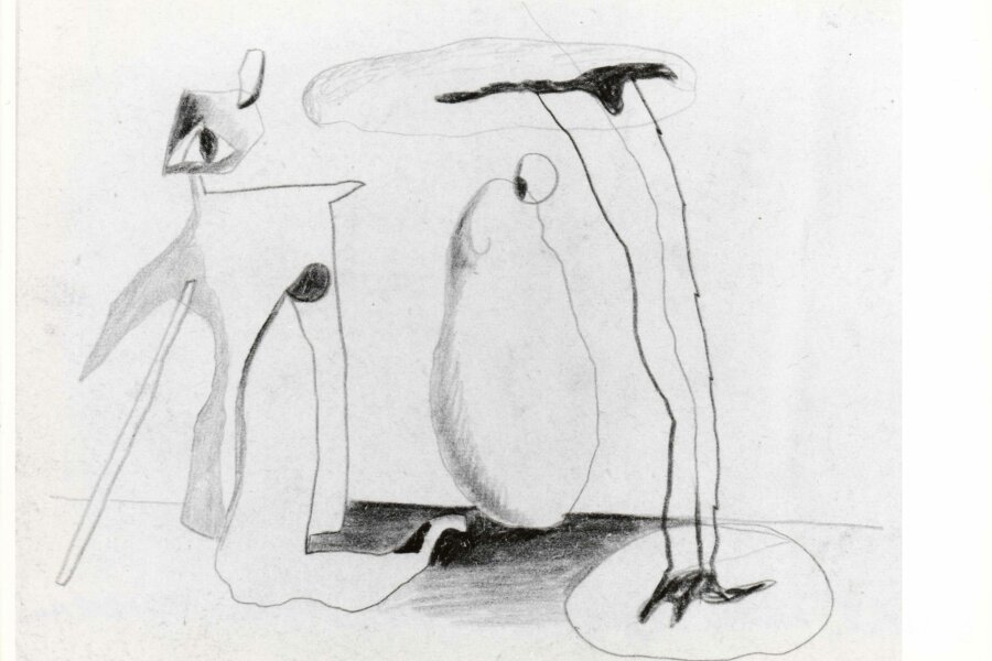 toto dílo nebylo vystaveno; Bohumír Matal, kresba, 1. pol. 40. let, kresba, tužka, 150x208 mm; foto: Karel Šabata